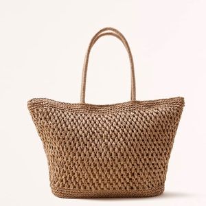 abercombie packable beach tote bag